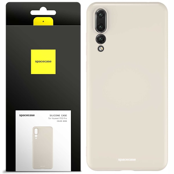 Spacecase Silikonecase-Skydd För Huawei P20 Pro Bone