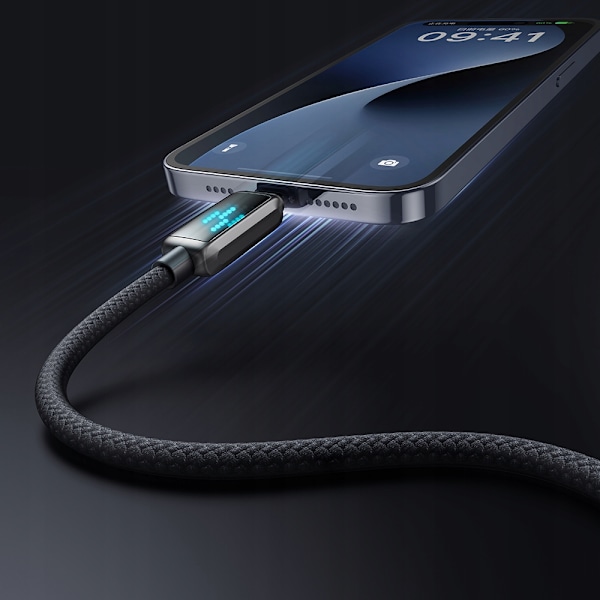 MCDODO LADDARE USB-C BLIXT SNABB LADDNINGSKABEL FÖR IPHONE 1M LED