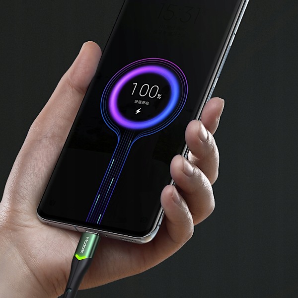 MCDODO USB-C SNABBLADDNINGSKABEL FÖR SAMSUNG USB-LADDARE TYP C LED 1M