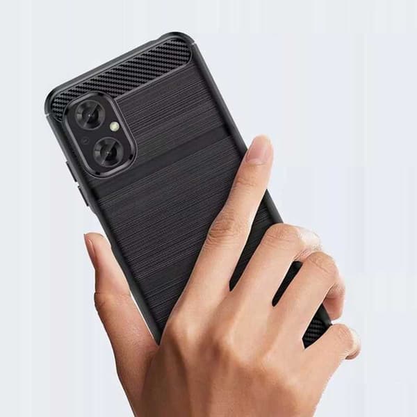 Spacecase Case Cover För Poco M5 Phone Black Carbon