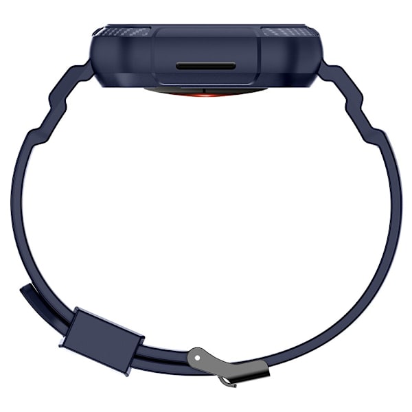 Kingxbar CYF106 2-i-1 pansret etui til Apple Watch SE 8, 7, 6, 5, 4, 3, 2, 1 (41, 40, 38 mm) med blå stropp