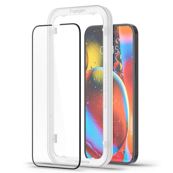 HERDET GLASS SPIGEN ALM GLASS FC 2-PACK IPHONE 13 PRO MAX / 14 PLUS SORT