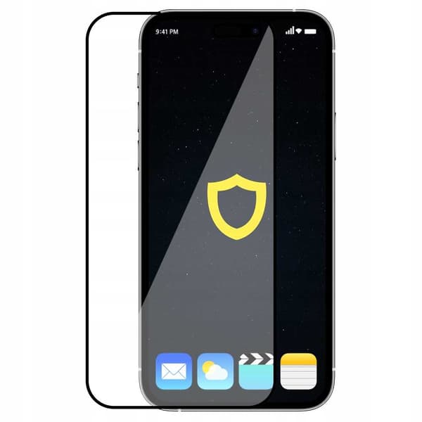 Spacecase 5D Härdat Glas För Iphone 15 Pro Frontfolie