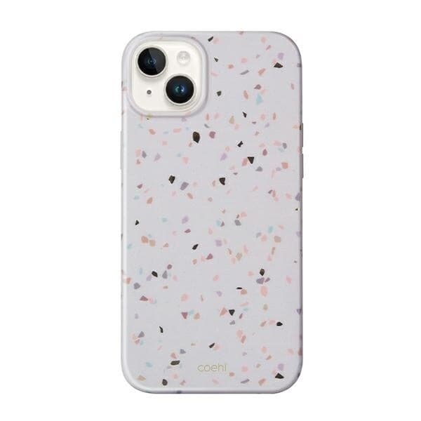 UNIQ COEHL TERRAZZO ETUI TIL IPHONE 14 PLUS - SAND