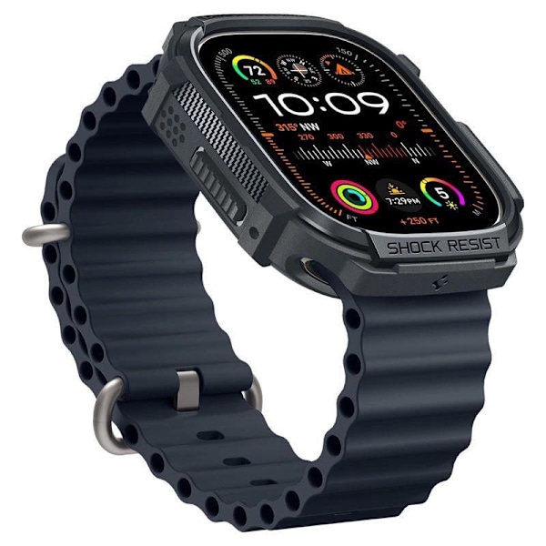 Spigen Rugged Armor Case for Apple Watch Ultra 1/2 (49mm) - Mørkegrå