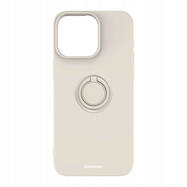 Spacecase Silikon Ringfodral För Iphone 15 Pro Max Bone Case Cover