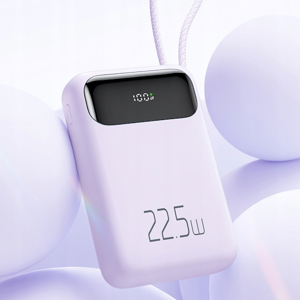 MCDODO POWERBANK 10000MAH MED USB MONITOR USB-C 22,5W + LYNKABEL