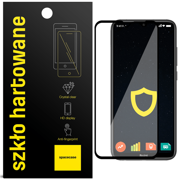 Spacecase 5D Härdat Glas För Xiaomi Redmi Note 8T Fullskärm