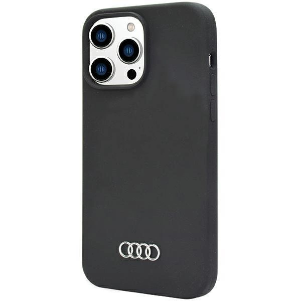 AUDI SILIKONE COVER TIL IPHONE 14 PRO MAX - SORT