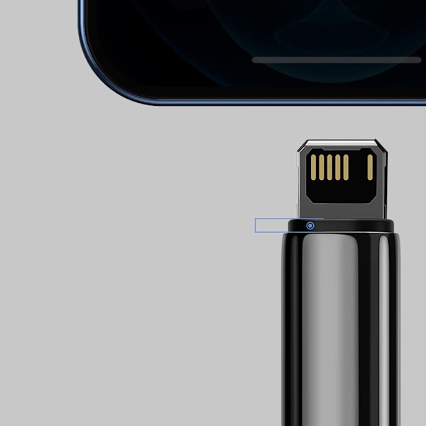 Baseus Tungsten USB - Lightning-kabel 2,4 A 2 m svart (CALWJ-A01)