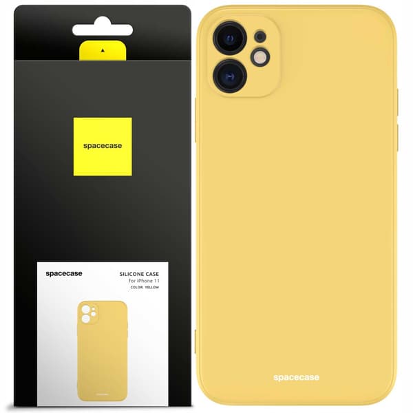 Spacecase Silikonfodral För Iphone 11 Gul Skyddstelefon
