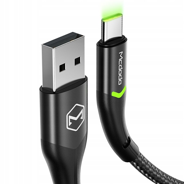 MCDODO USB-C SNABBLADDNINGSKABEL FÖR SAMSUNG USB-LADDARE TYP C LED 1M