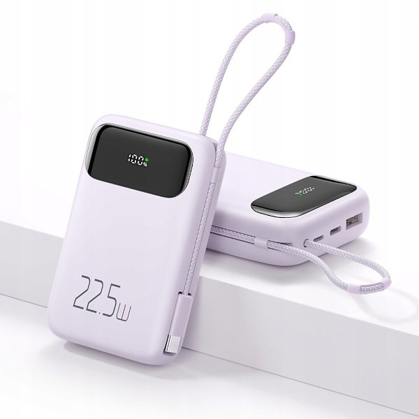 MCDODO POWERBANK 10000MAH MED 3X DISPLAY USB-C 22,5W + USB-C-KABEL