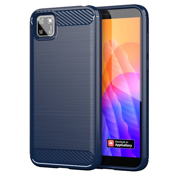 Carbon Case fleksibelt deksel for Huawei Y5p blå