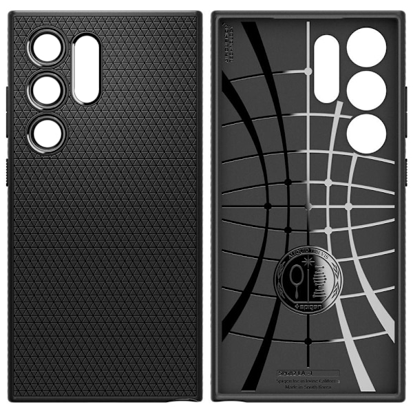 SPIGEN LIQUID AIR ETUI TIL SAMSUNG GALAXY S24 ULTRA - MAT SORT