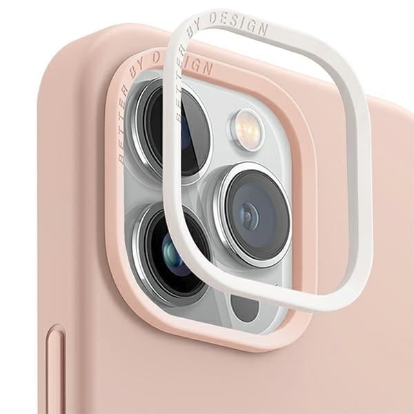 Uniq Lino Hue deksel til iPhone 14 Plus Magclick Ladelader - rosa