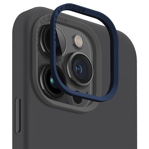 UNIQ Lino Hue iPhone 15 Pro 6.1 deksel Magclick Lader grå/karbon grå