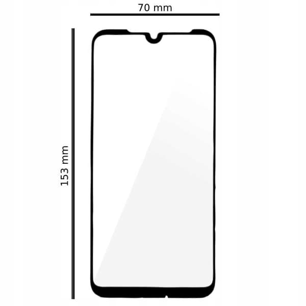 Spacecase 5D Härdat Glas För Xiaomi Redmi Note 7 Skyddsfolie