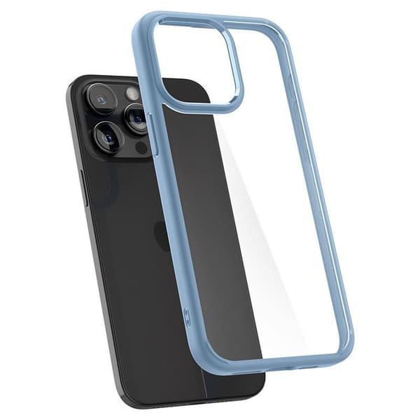 Spigen Crystal Hybrid, sierrablå - iPhone 15 Pro Max