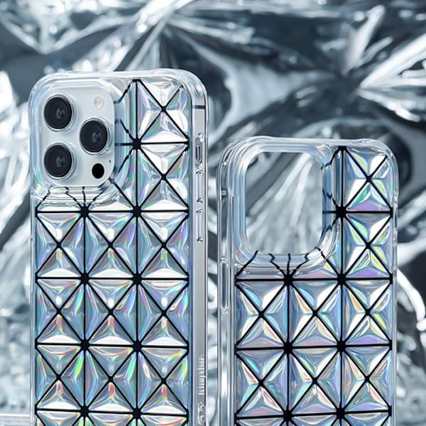 Kingxbar Miya Series iPhone 14 Plus-deksel, Bakdeksel, Rainbow Bakdeksel