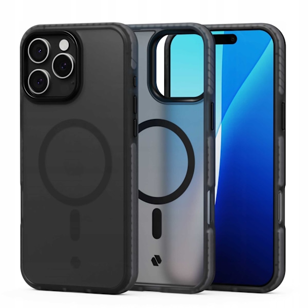 Spacecase Case Hybrid Fusion Cover För Iphone 16 Pro Max Black