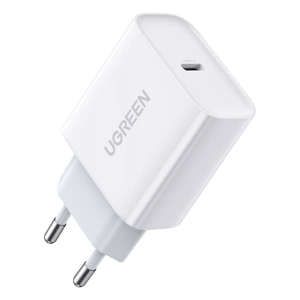 Ugreen USB Power Delivery 3.0 Quick Charge 4.0+ 20W 3A hvit lader (60450)