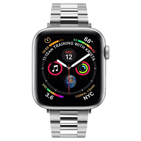 SPIGEN MODERN FIT BAND APPLE WATCH 4 / 5 / 6 / 7 / 8 / SE (38 / 40 / 41 MM) SØLV