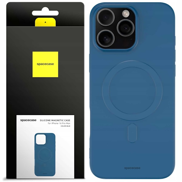 Spacecase Silikon Magnetiskt Fodral För Iphone 16 Pro Blue