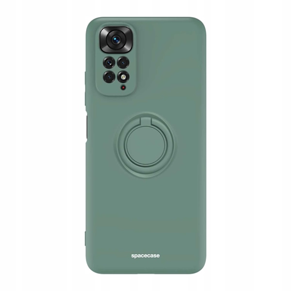 Spacecase Silikonecase Ring För Xiaomi Redmi Note 11 11S Green