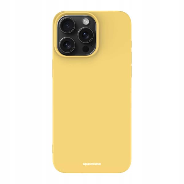 Spacecase Silikonfodral För Iphone 15 Pro Max Gul Gul