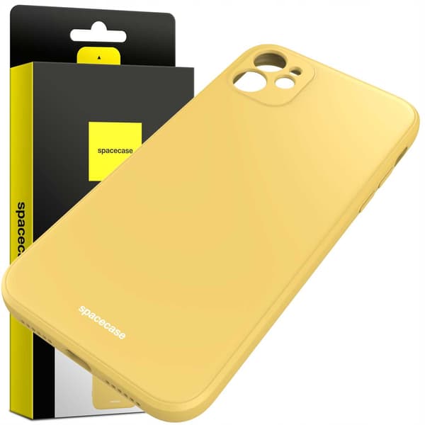 Spacecase Silikonfodral För Iphone 11 Gul Skyddstelefon