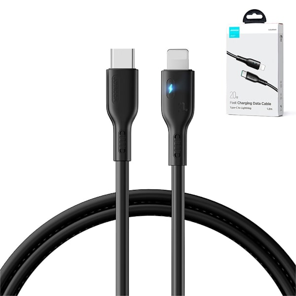 USB C - Lightning 20W 1,2m Joyroom S-CL020A13-kabel - svart