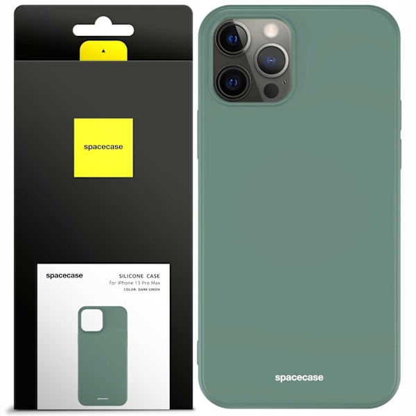 Spacecase Silikonecase För Iphone 13 Pro Max Case Grönt Skydd