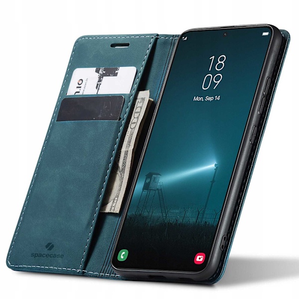 Spacecase Pålånsfodral För Galaxy S22+ Blåt Skydd