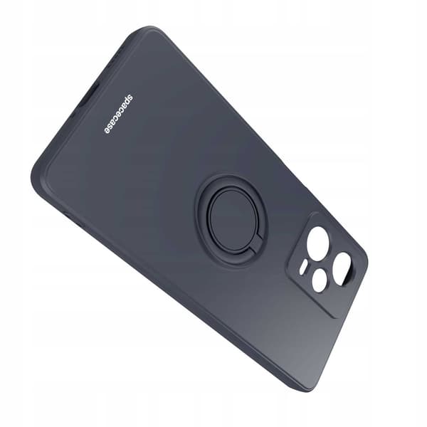 Spacecase Silikonecase Ring För Xiaomi Redmi Note 12 Pro 5G Svart