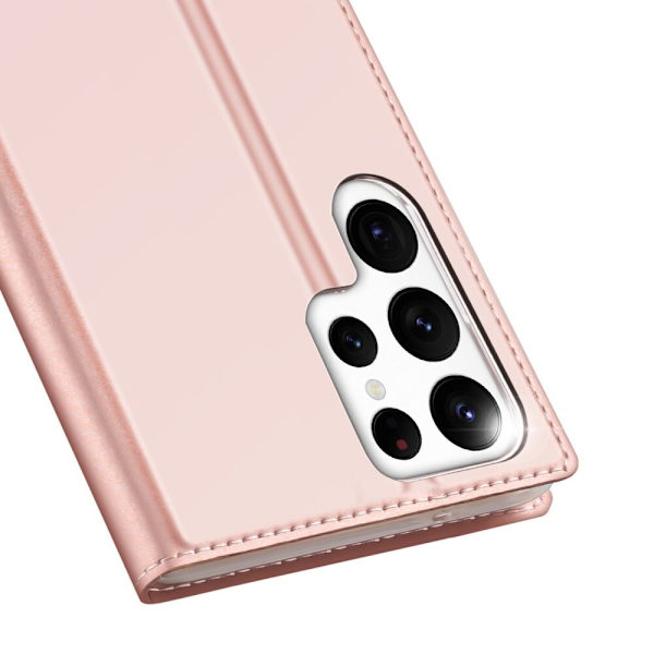 Dux Ducis Skin Pro beskyttelsesdeksel til Samsung Galaxy S23 Ultra med flip-kortlommebok? rosa stativ