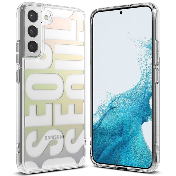 Ringke Fusion Design Armored Case Cover med gelramme for Samsung Galaxy S22+ (S22 Plus) gjennomsiktig (Soul) (F593R89)