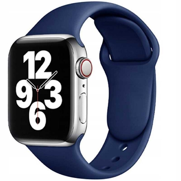 Spacecase Silikonrem För Apple Watch 38/40/41Mm Marinblå