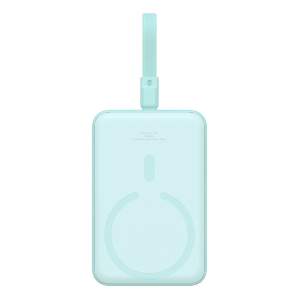 Baseus Magnetic Mini MagSafe 10000mAh 20W strømforsyning med innebygd Lightning-kabel - blå + Baseus Simple Series USB-C - USB-C 60W 0