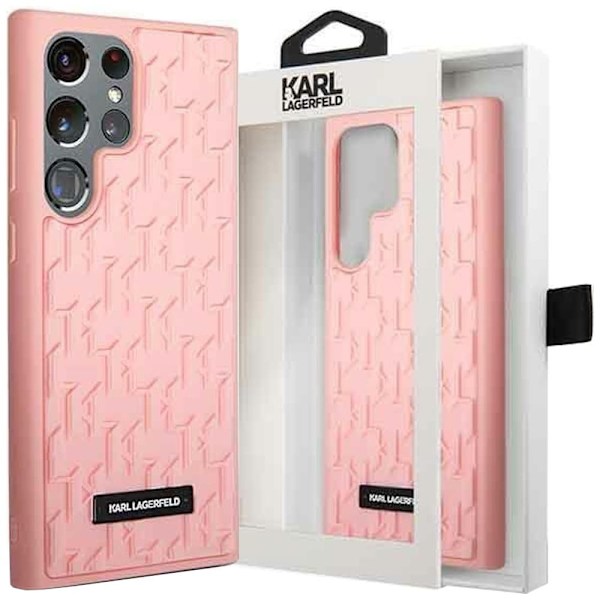 Karl Lagerfeld KLHCS23LRUPKLPP S23 Ultra S918 Hard Case - Rosa 3D Monogram