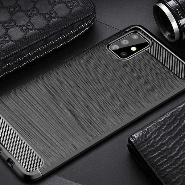 Spacecase Cover Kolfölj För Samsung Galaxy A71 Svart