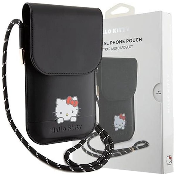 Hello Kitty Leather Daydreaming cord bag - svart