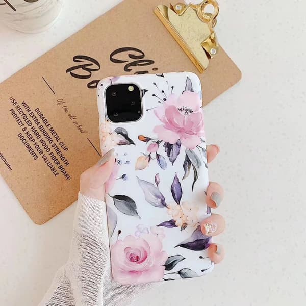 TECH-PROTECT FLORAL GALAXY A12 2020 / 2021 WHITE