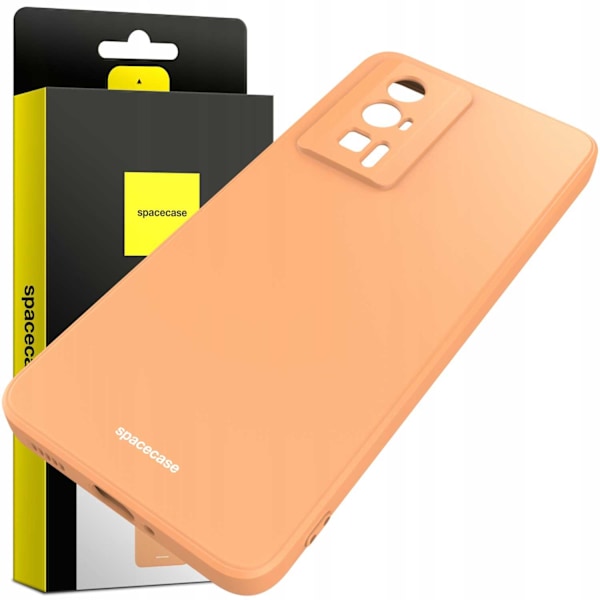 Spacecase Silikonecase För Poco F5 Pro Orange Skydd