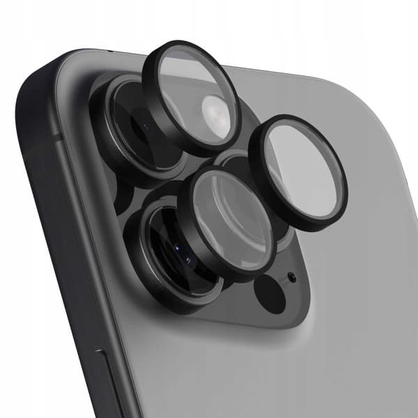 Spacecase Härdat Glas Quickfit-Kamera För Iphone 16 Pro Max Black