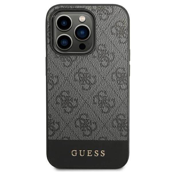 Guess GUHCP14XG4GLGR-deksel til iPhone 14 Pro Max - grå 4G Stripe Collection