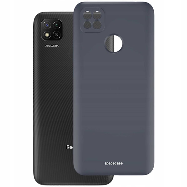 Spacecase Silikonfodral För Xiaomi Redmi 9C Svart