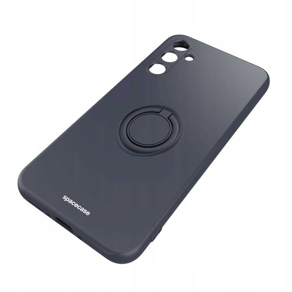Spacecase Silikon Ringfodral För Samsung Galaxy A34 5G Svart