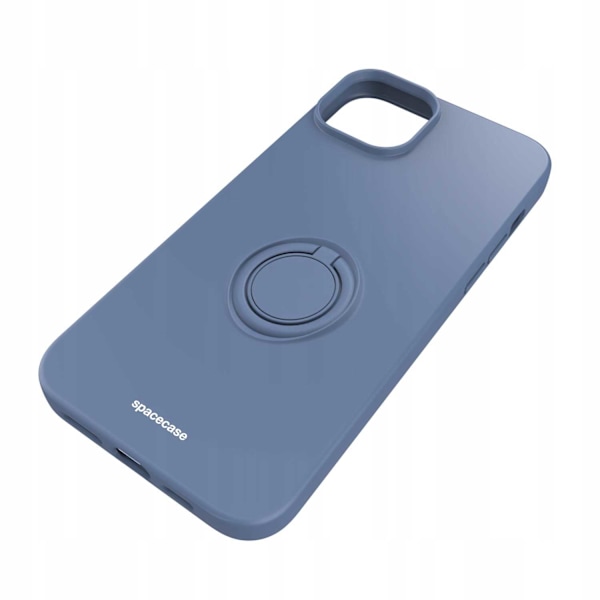 Spacecase Silikon Ringfodral För Iphone 15 Plus Blå