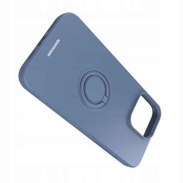 Spacecase Silikon Ringfodral För Iphone 15 Pro Max Blue Case Cover